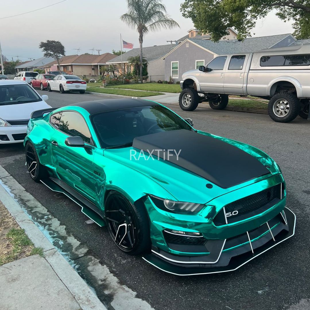 Main of Mirror Chrome Green Vinyl Wrap