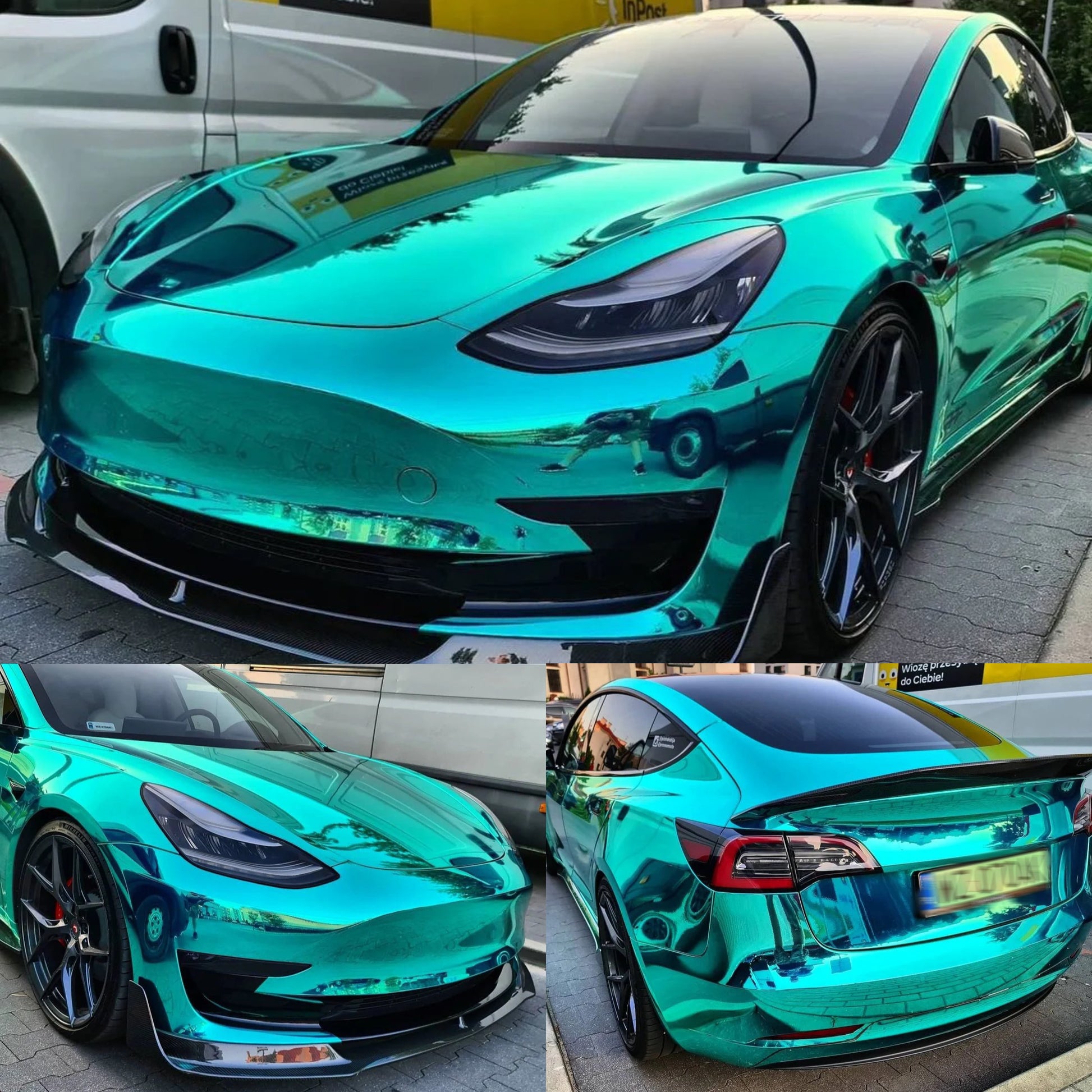 Mirror Chrome Green Vinyl Wrap