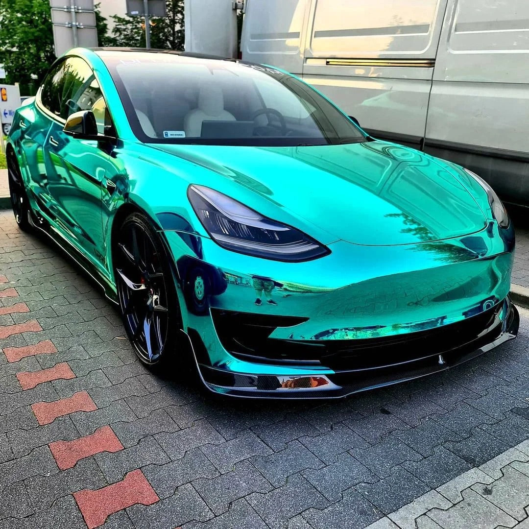 Mirror Chrome Green Vinyl Wrap