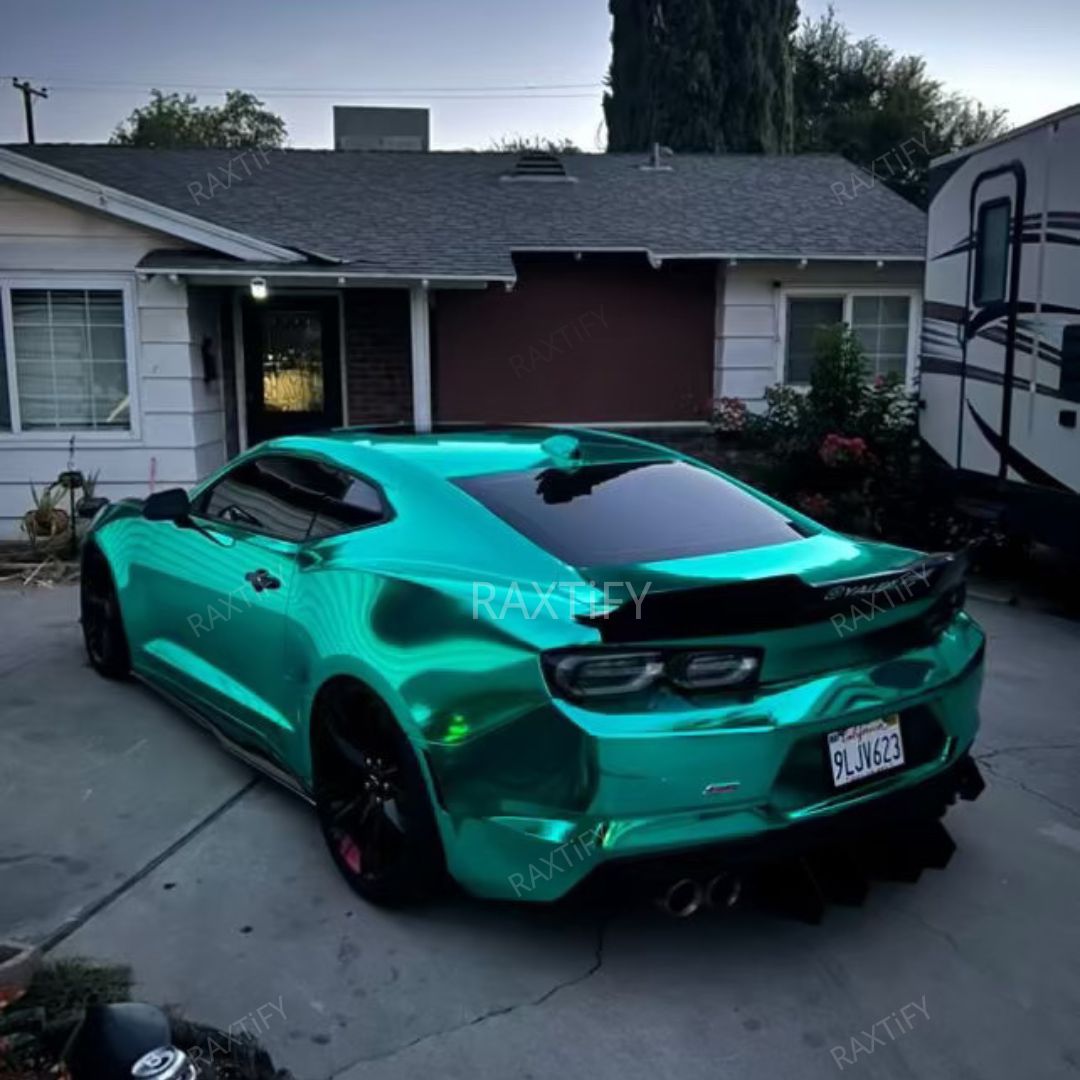 Mirror Chrome Green Vinyl Wrap Color