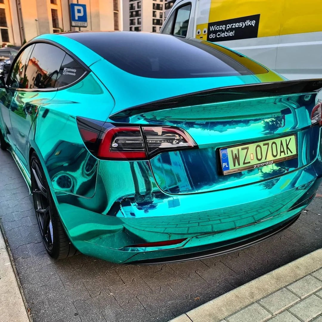 Mirror Chrome Green Vinyl Wrap