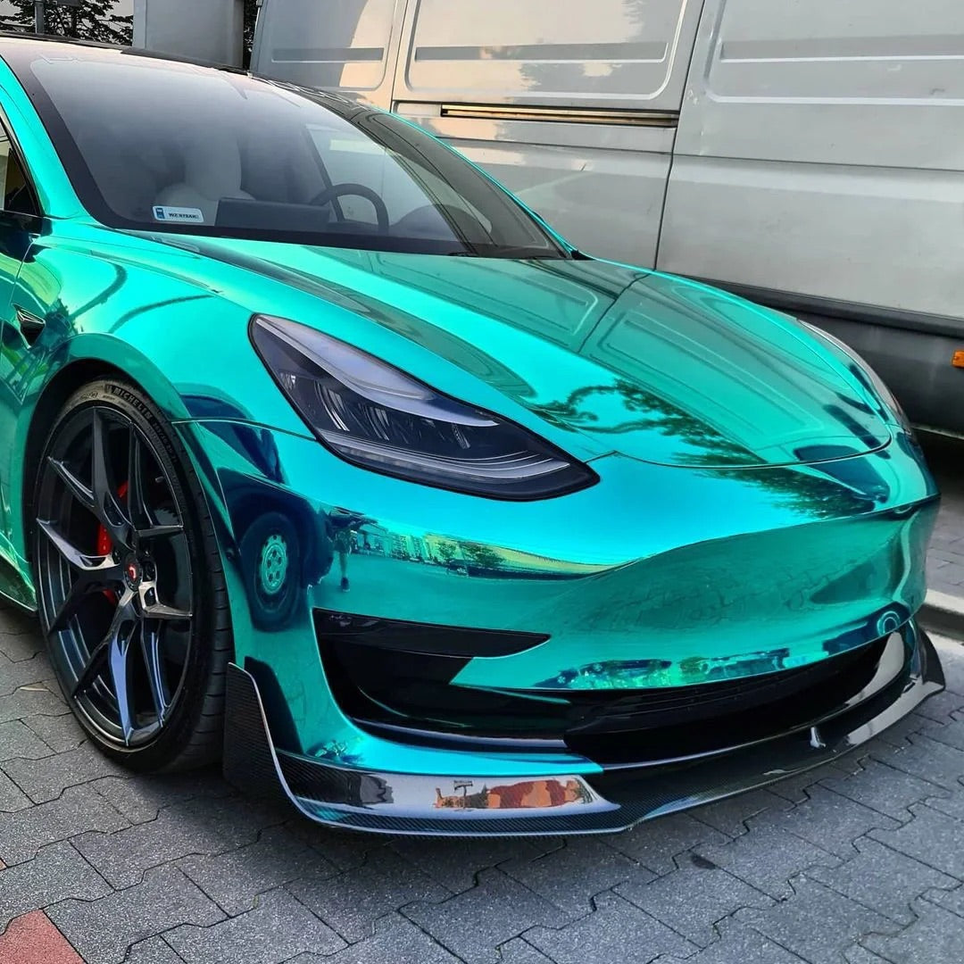 Mirror Chrome Green Vinyl Wrap