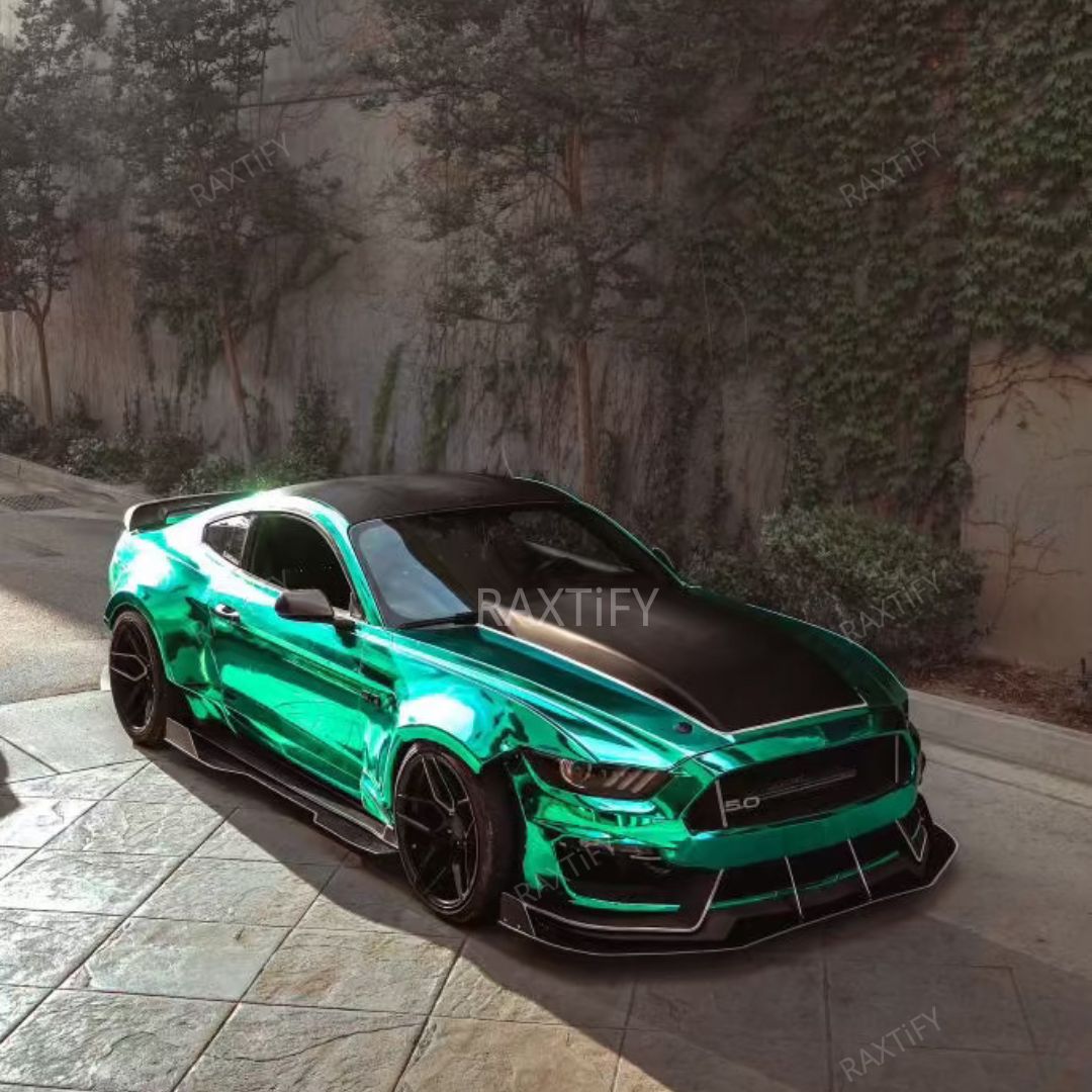 Mirror Chrome Green Vinyl Wrap Color