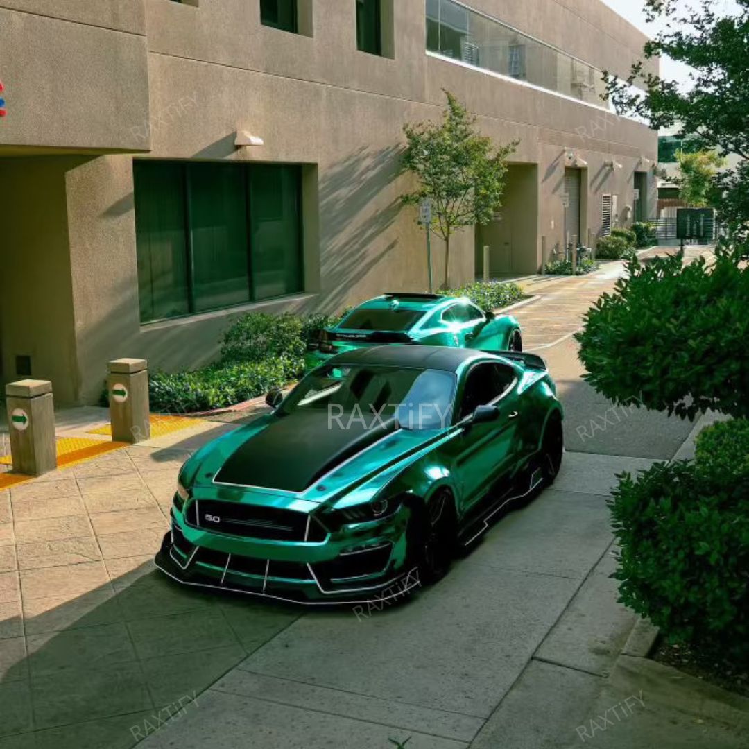Mirror Chrome Green Vinyl Wrap Color