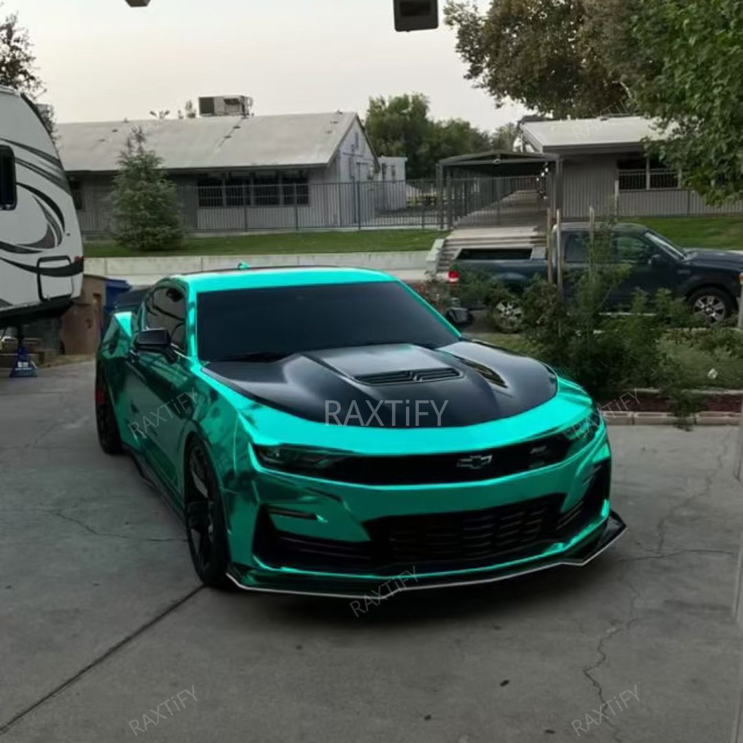 Mirror Chrome Green Vinyl Wrap Color