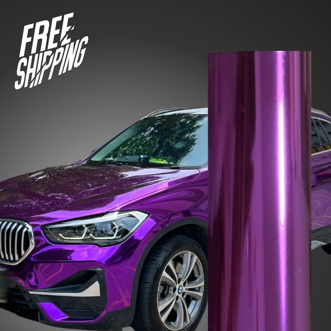 Mirror Chrome Purple Vinyl Wrap