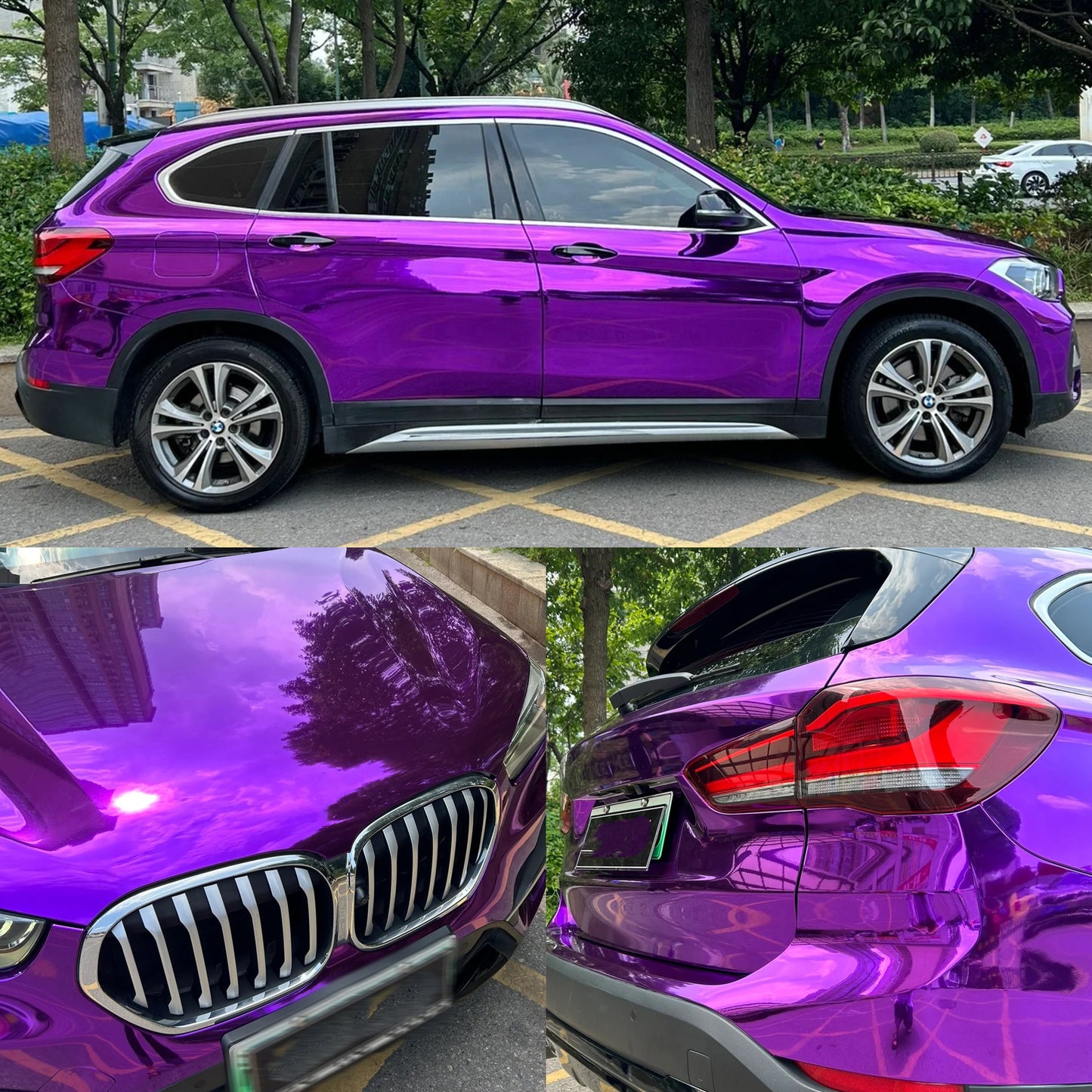 Mirror Chrome Purple Vinyl Wrap