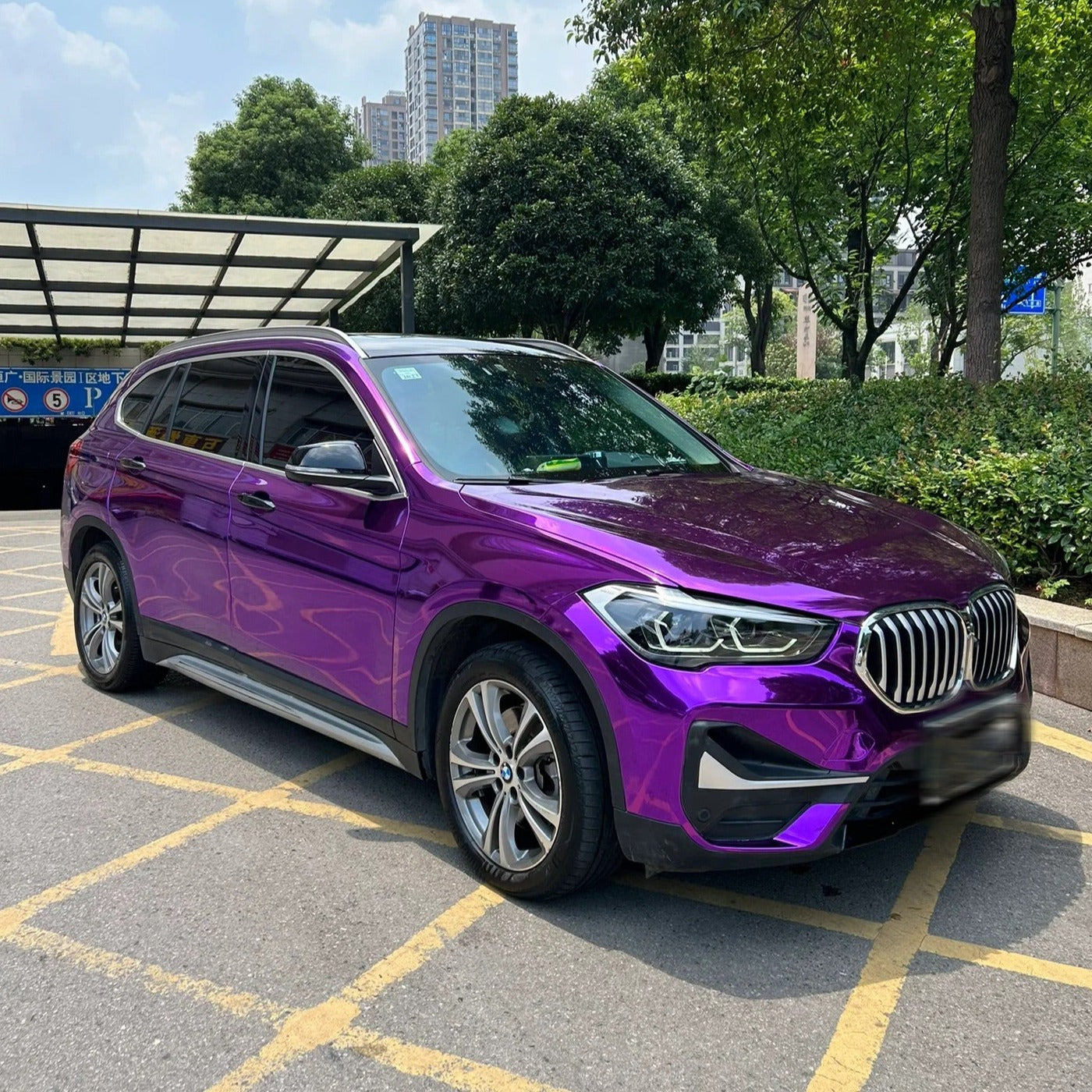 Mirror Chrome Purple Vinyl Wrap