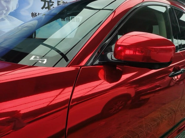 Mirror Chrome Red Vinyl Wrap