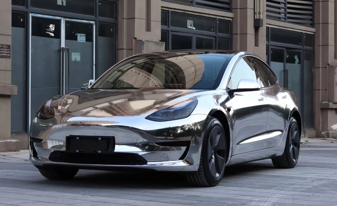 Mirror Chrome Silver Wrap