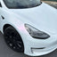 Model 3 Color Shift Glitter White Pink Vinyl Wrap
