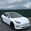 Model 3 Color Shift Glitter White Pink Vinyl Wrap
