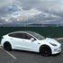 Model 3 Color Shift Glitter White Pink Vinyl Wrap