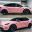 Gloss Diamond Pearl Peach Pink Vinyl Wrap Model Y