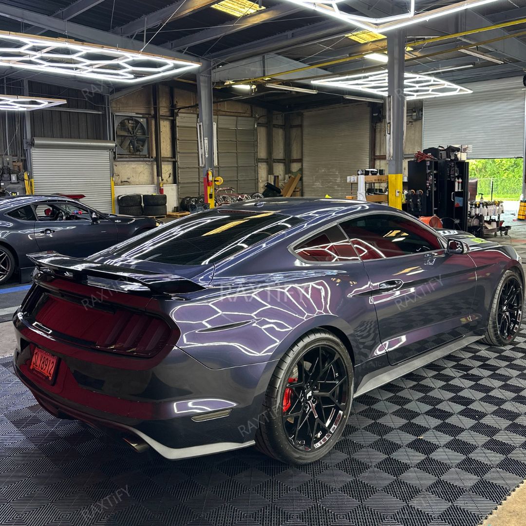Gloss Metallic Blue Gray Vinyl Wrap