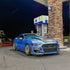 Mustang Gloss Metallic Silver Lake Blue Vinyl Wrap