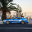 Mustang Gloss Metallic Silver Lake Blue Vinyl Wrap