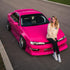 Mustang Gloss Rose Pink Vinyl Wrap