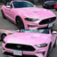 Super Gloss Blossom Pink Car Wrap Mustang