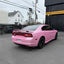 Super Gloss Blossom Pink Car Wrap Mustang Back Look