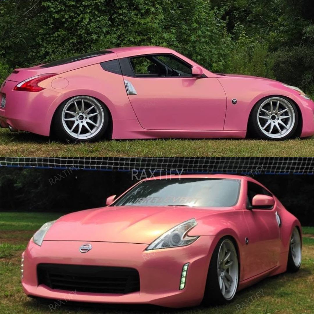 Nissan Color Shift Gloss Diamond Gold Pink Vinyl Wrap