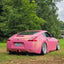 Color Shift Gloss Diamond Gold Pink Vinyl Wrap on nissan back look