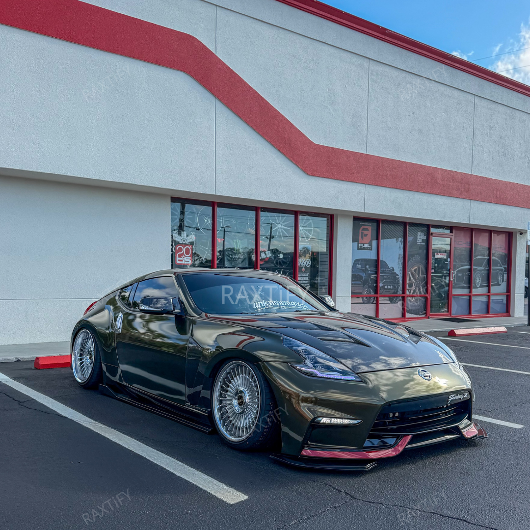 Nissan Gloss Metallic Midnight Gold Vinyl Wrap front look