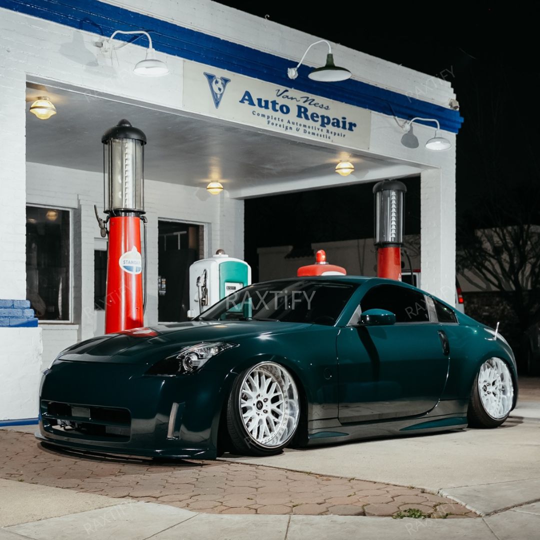 nissan 350z Gloss Midnight Green Car Wrap