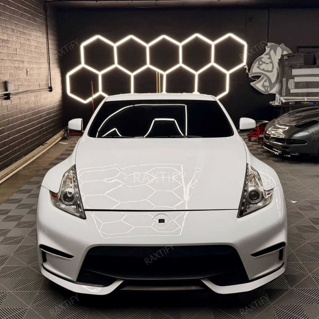 Gloss Pearl White Vinyl Wrap nissan 