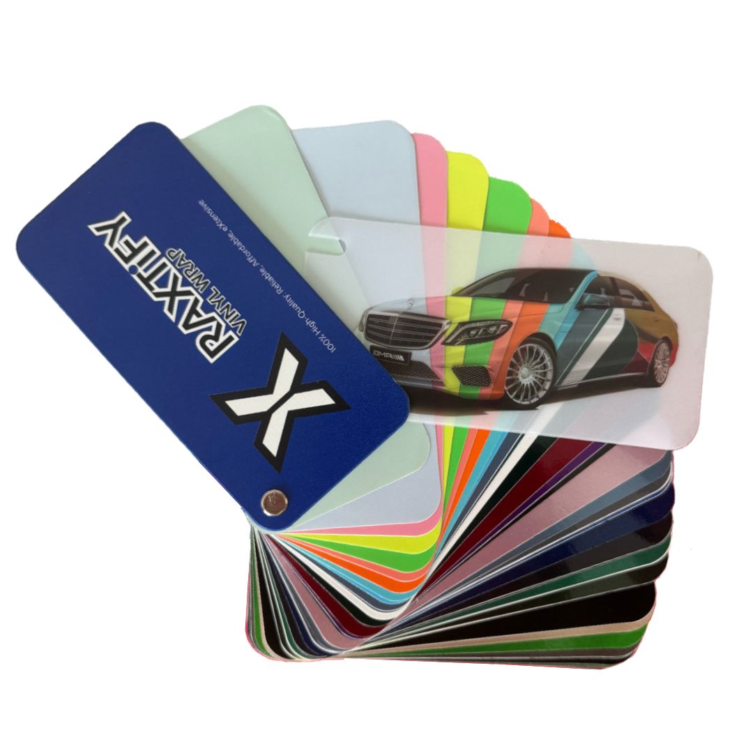 RAXTiFY color vinyl wrap swatch book