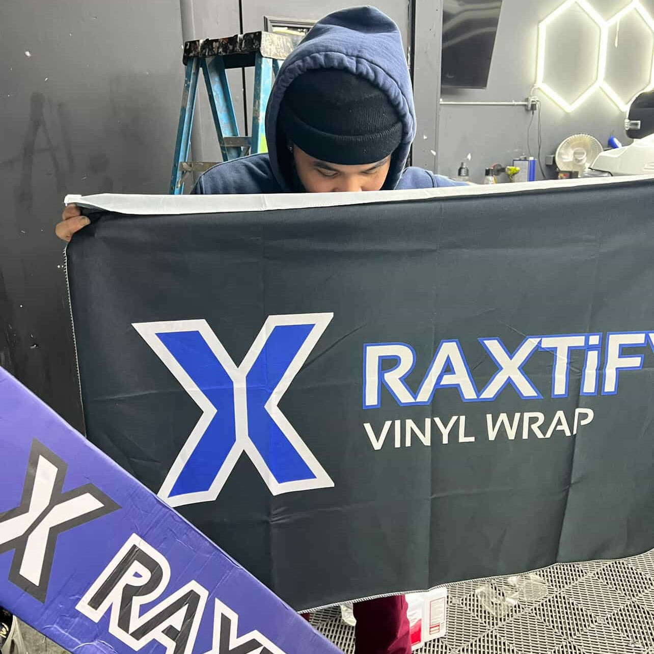 Raxtify Black Square Flag