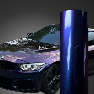 Sai Psychedelic Purple Blue Vinyl Wrap