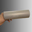 Satin Cyber Silver Orange Vinyl Wrap sample