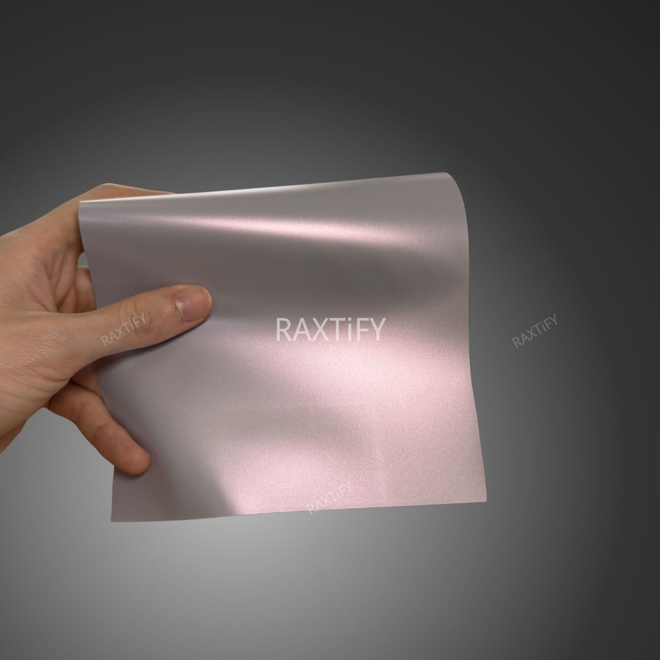 Satin Cyber Silver Pink Vinyl Wrap swatch book