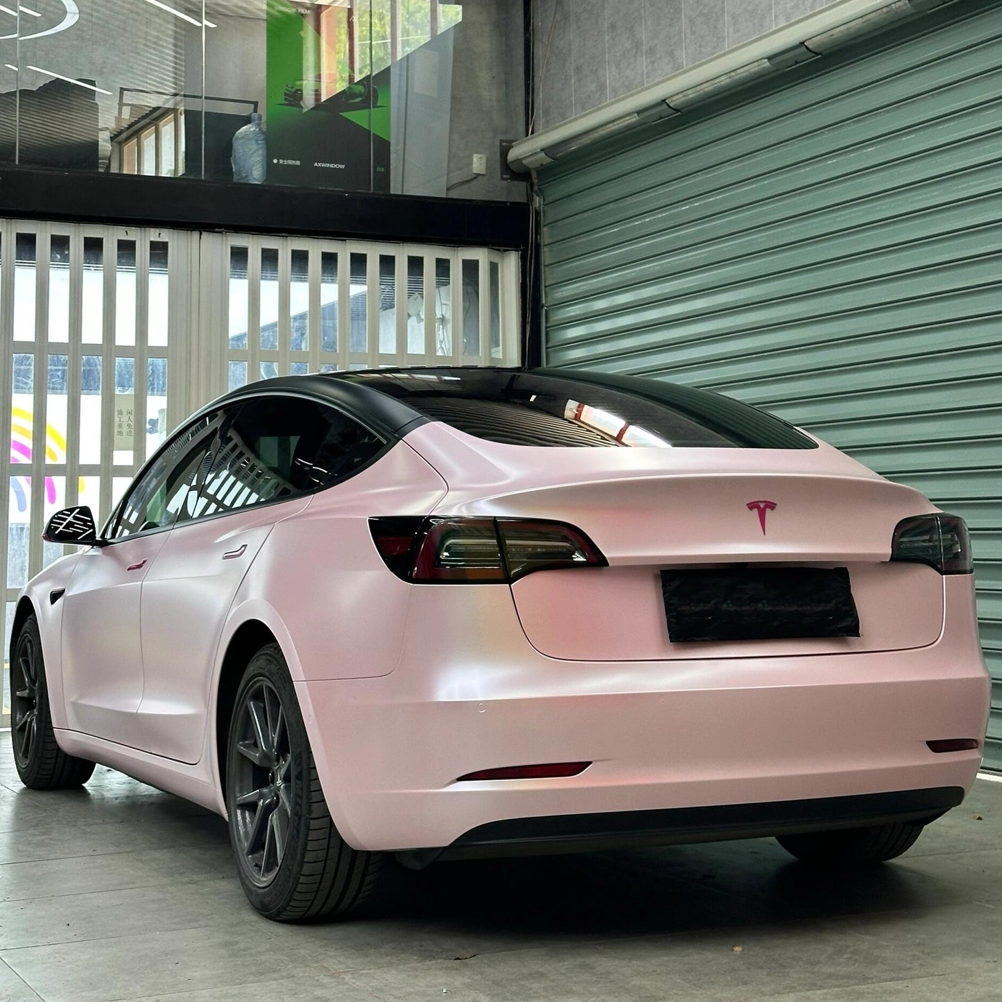 Satin Metallic Baby Pink Vinyl Wrap