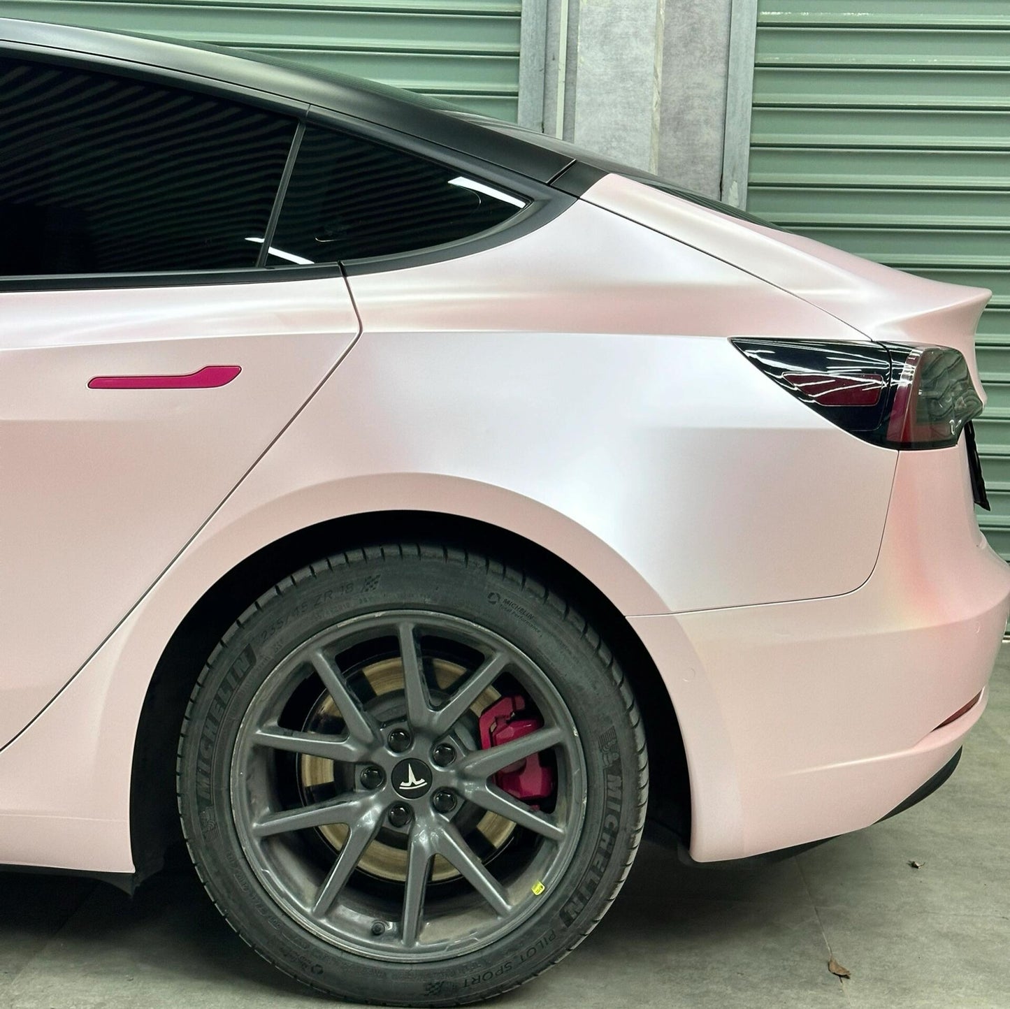 Satin Metallic Baby Pink Vinyl Wrap