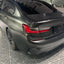 Satin Metallic Black Vinyl Wrap Partial