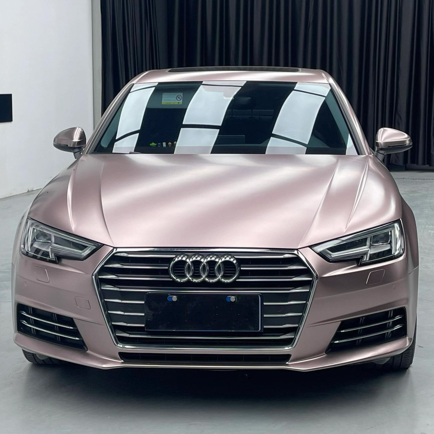 Satin Metallic Frozen Berry Pink Vinyl Wrap