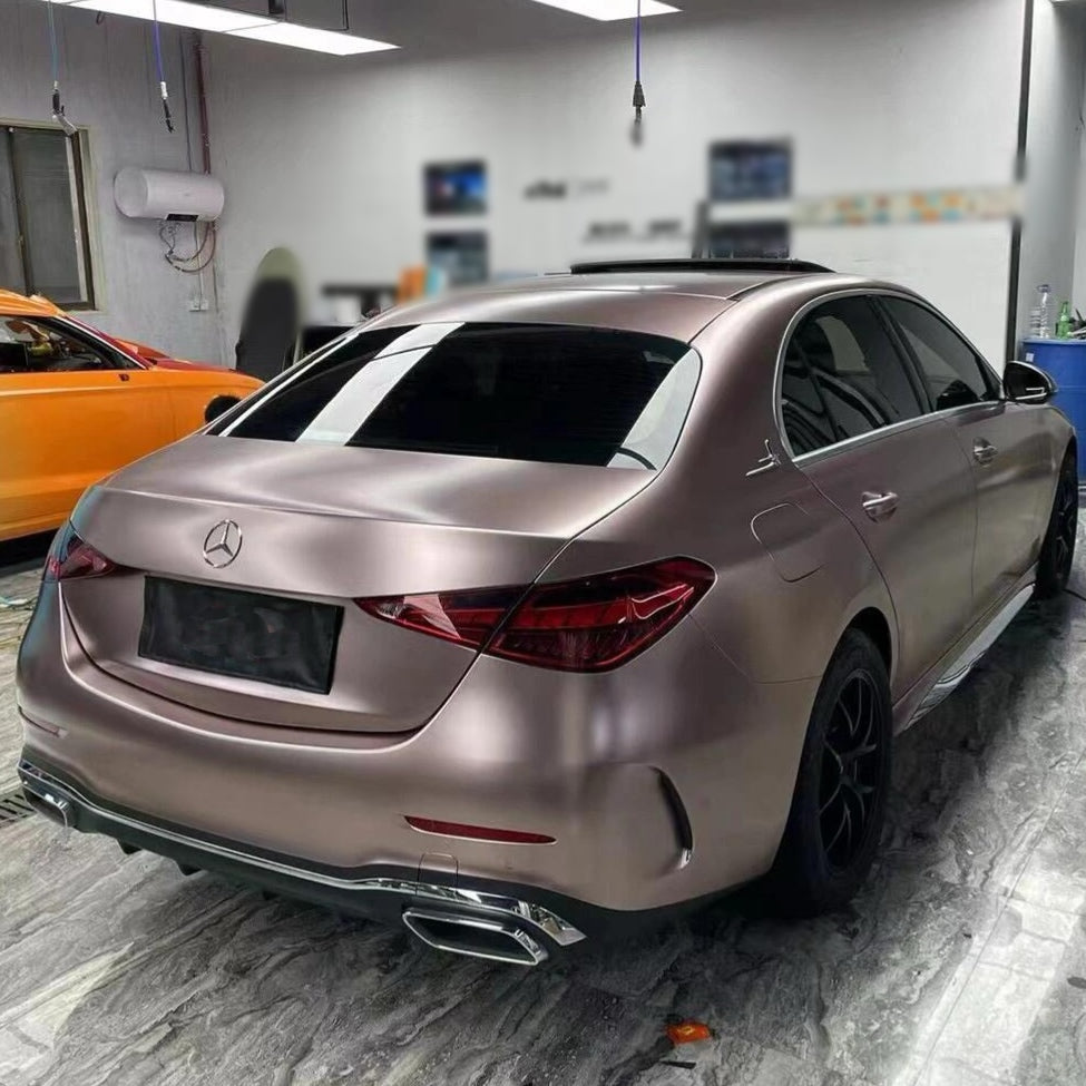 Satin Metallic Frozen Berry Pink Vinyl Wrap