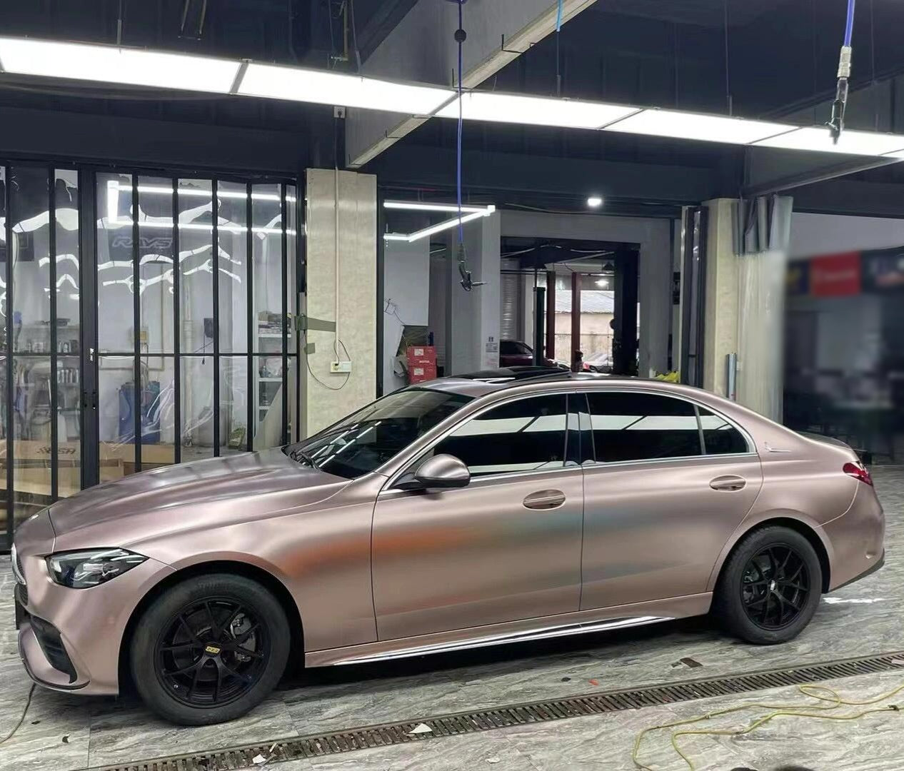 Satin Metallic Frozen Berry Pink Vinyl Wrap