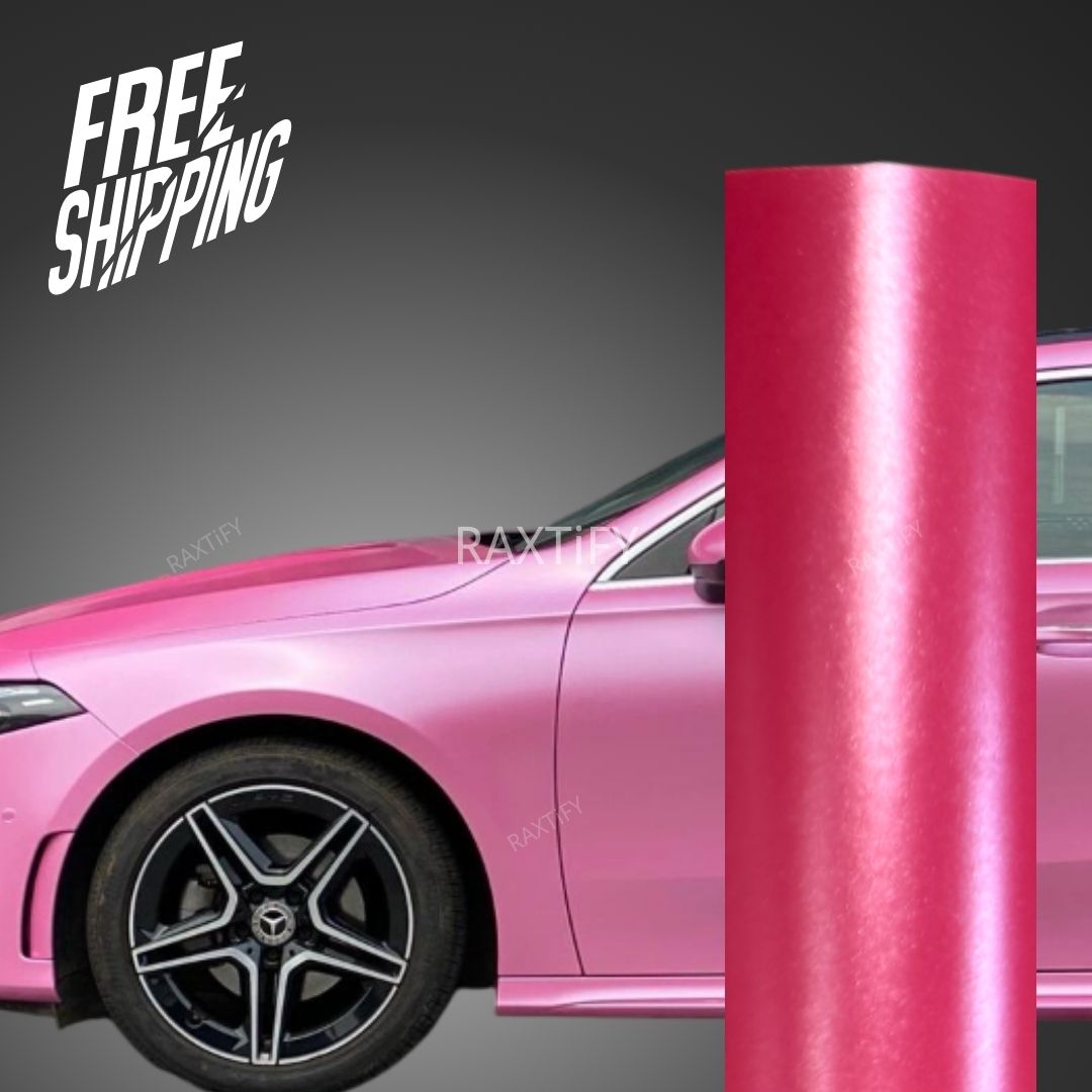 Satin Metallic Hot Pink Vinyl Wrap by RAXTiFY 