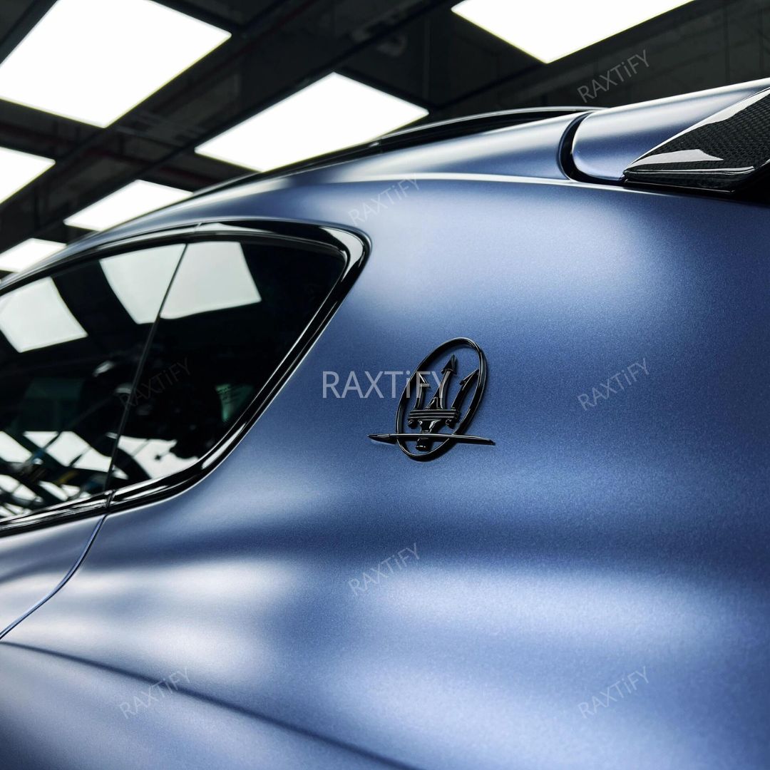 Satin Metallic Midnight Blue Vinyl Wrap by RAXTiFY