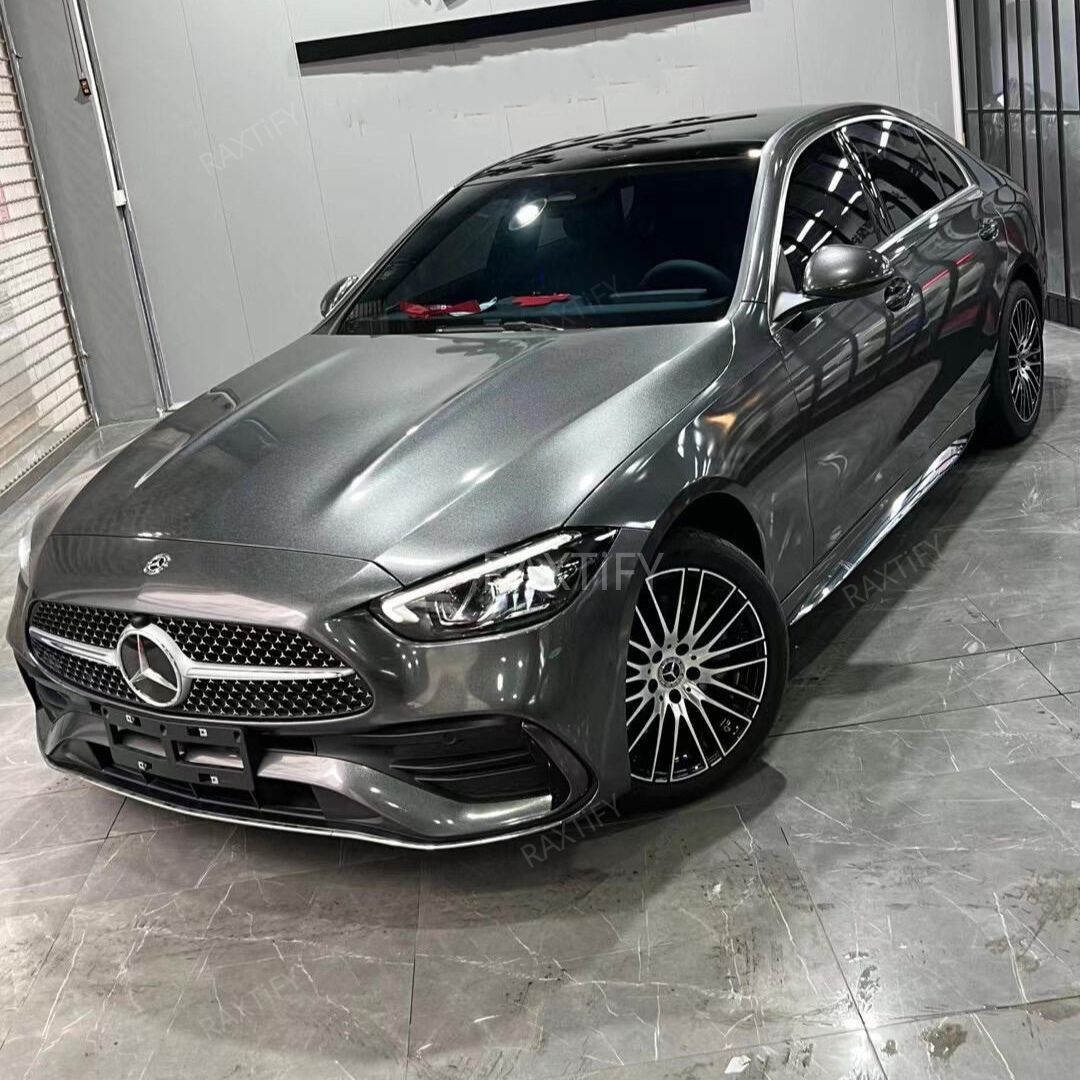 Satin Metallic Quantum Grey Vinyl Wrap