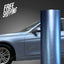 Satin Metallic Silver Lake Blue Vinyl Wrap by RAXTiFY