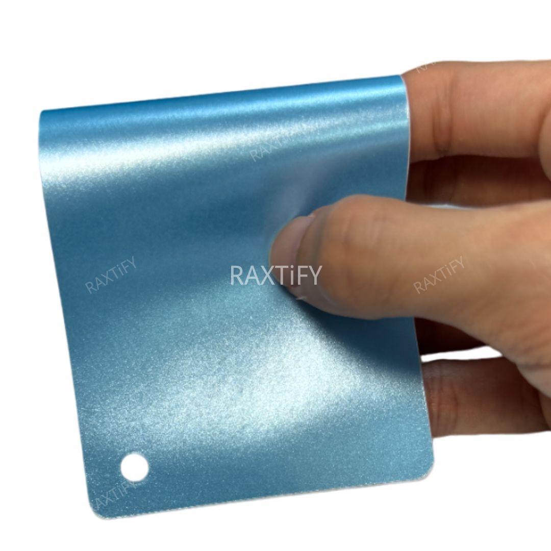 Satin Metallic Sky Blue Vinyl Wrap by RAXTiFY