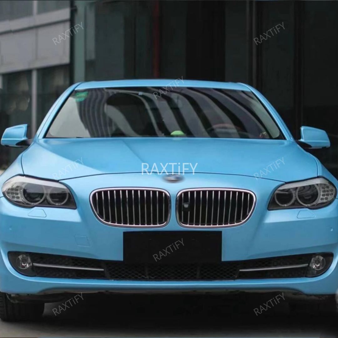 Satin Metallic Sky Blue Vinyl Wrap by RAXTiFY