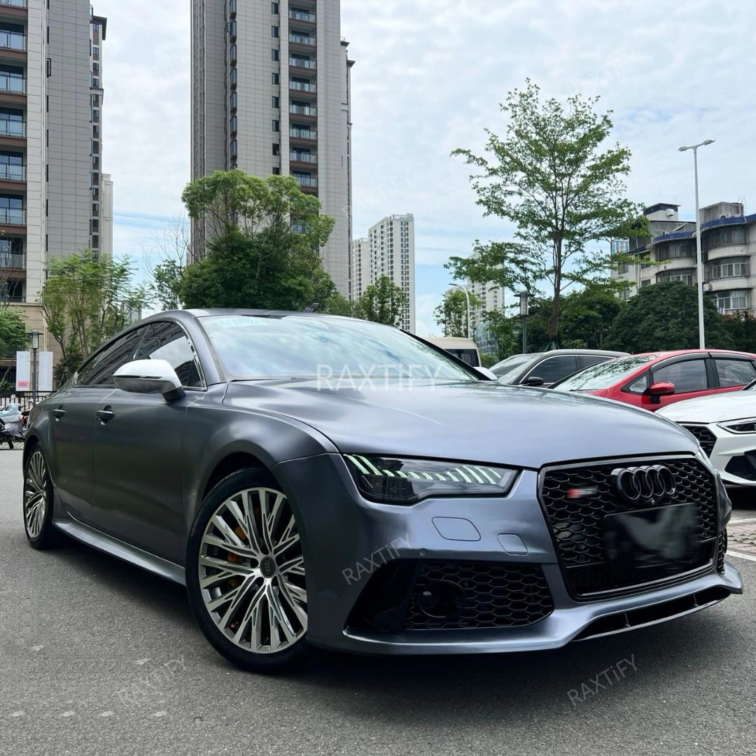 Satin Metallic Storm Blue Vinyl Wrap