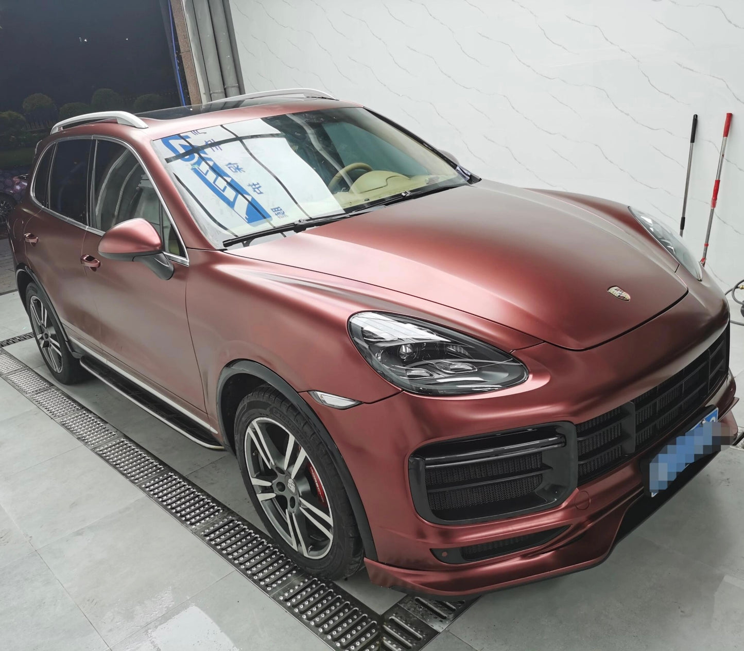 Satin Metallic Wine Red Vinyl Wrap