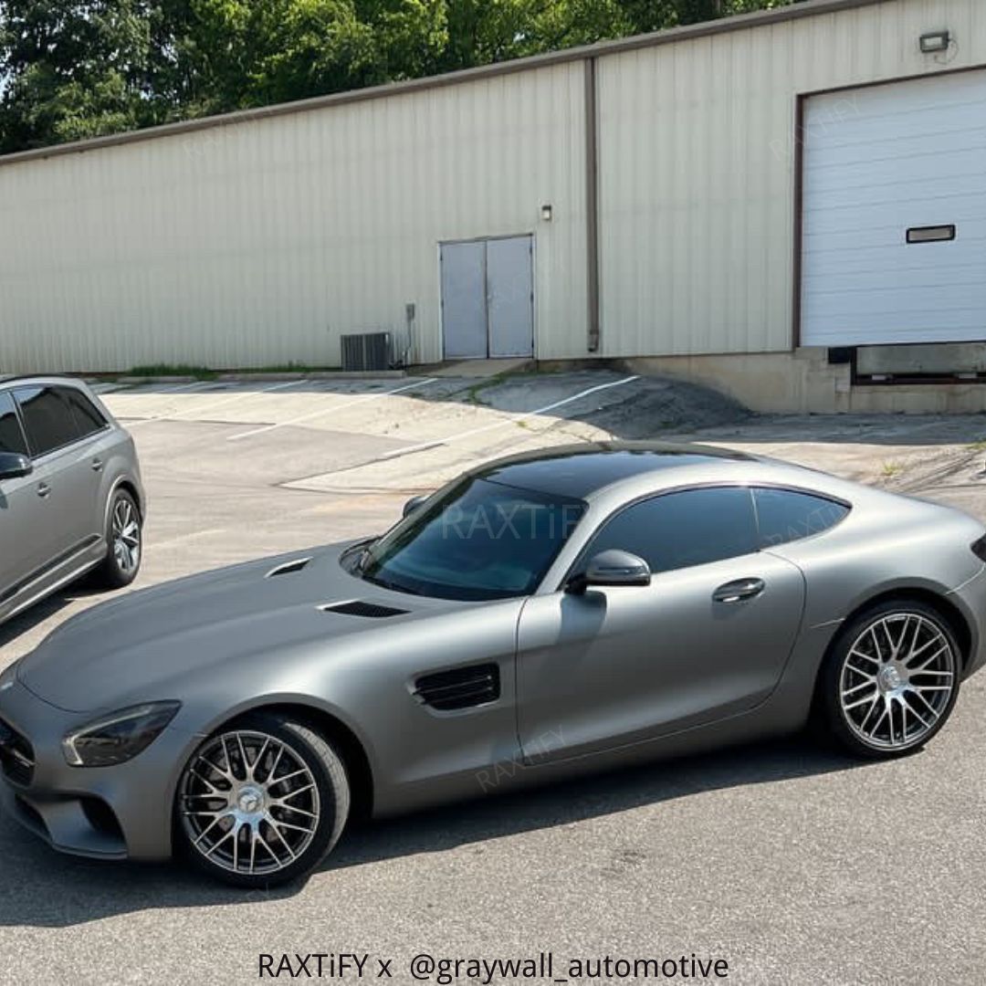 Satin Chrome AMG Grey II Car Wrap