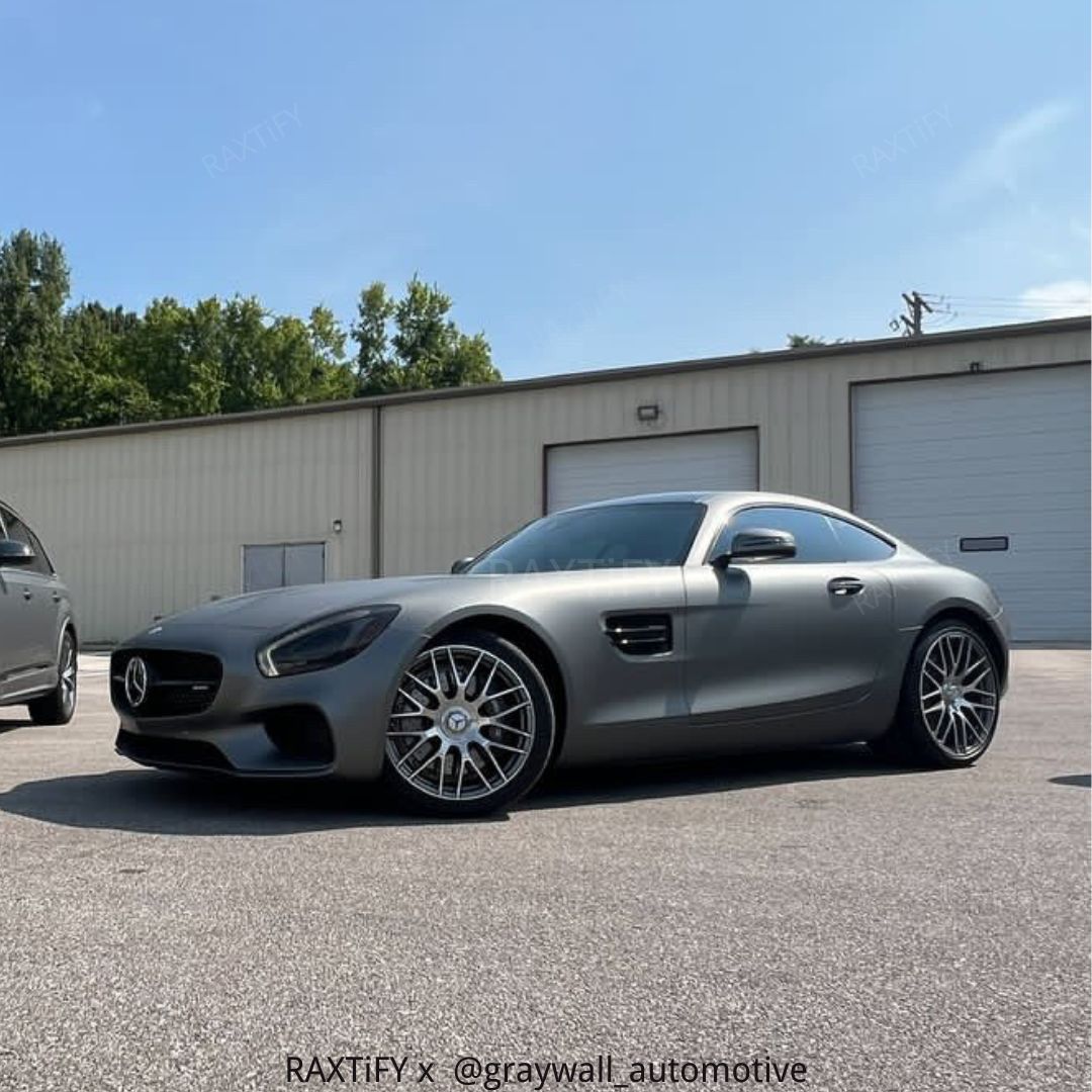 Satin Chrome AMG Grey II Car Wrap